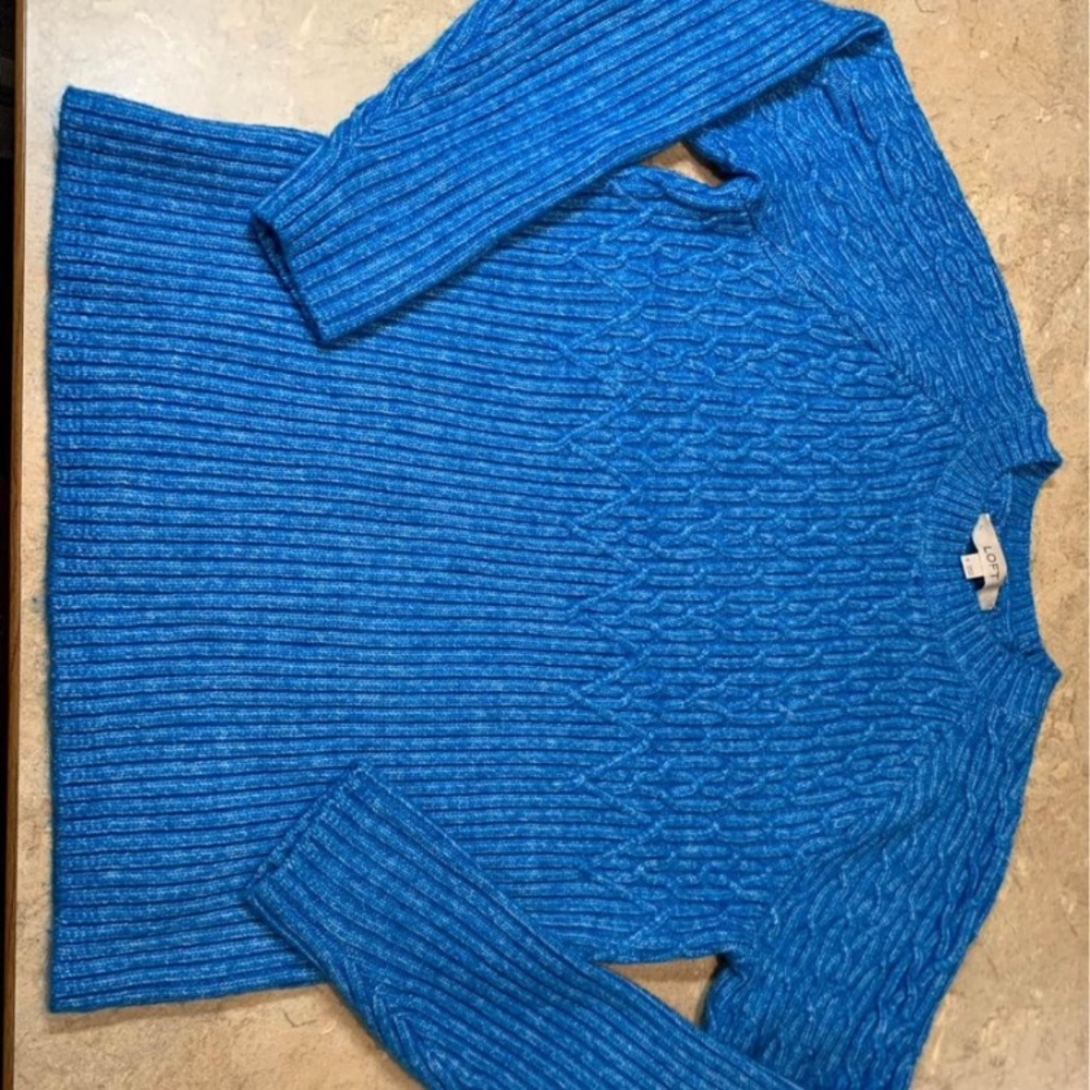 Loft Blue Knit Sweater